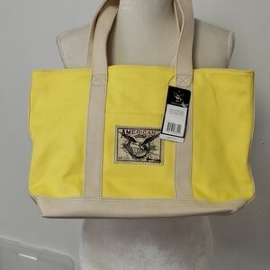 American Living Iconic Tote & Makeup Bag Y&N NWT